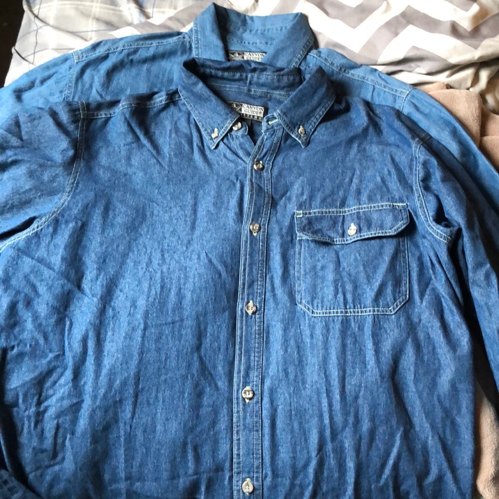 Button up jeans shirt